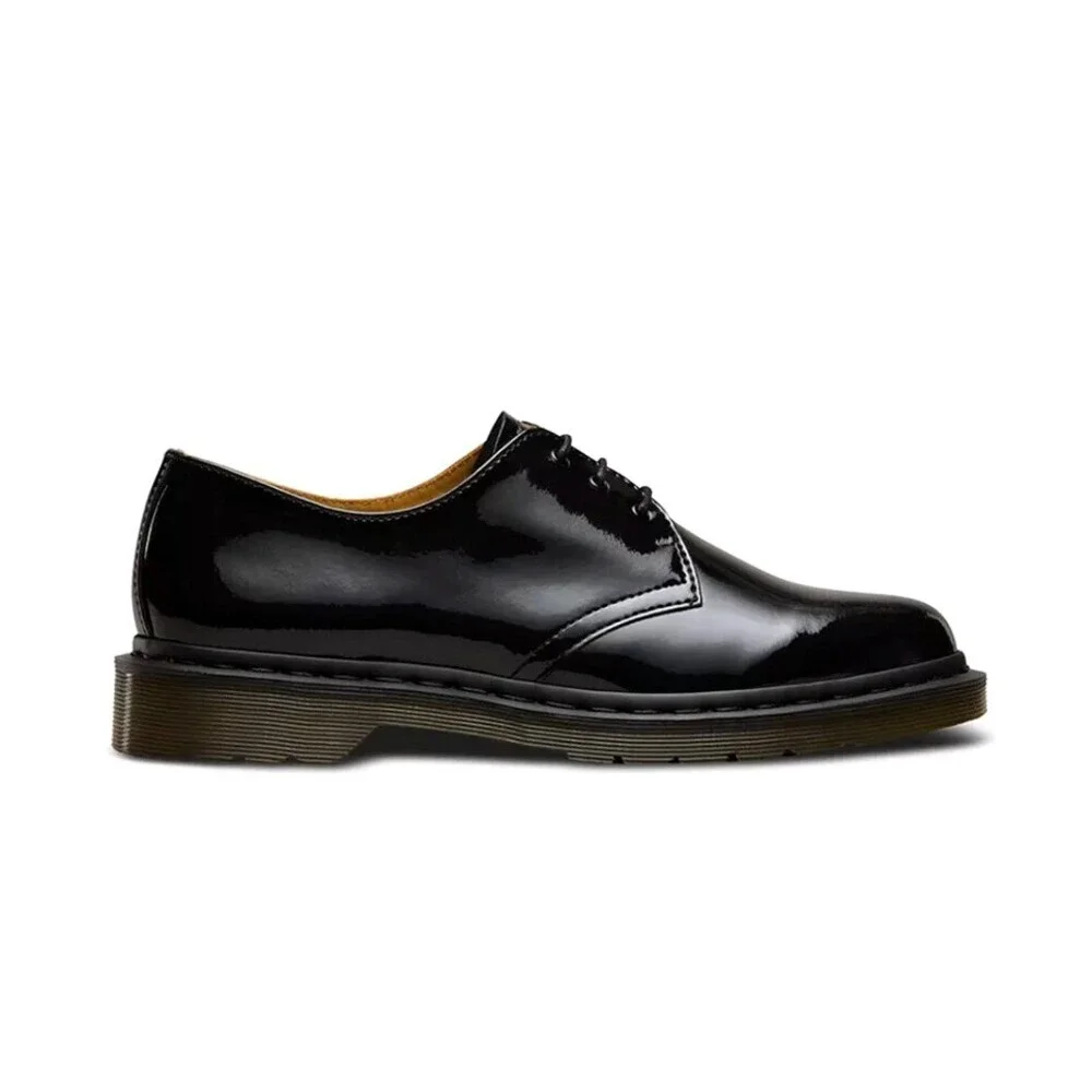 Dr Martens x Beams 1461 Mens US 5 Black Patent Lamper Oxford Lace Up Dress Shoe